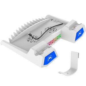 Підставка для ігрової приставки IPEGA PS5 Slimз зарядкою для геймпадів DualSense PG-P5S023, Білий