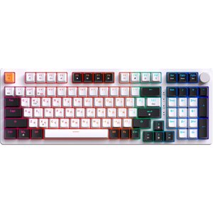 Ігрова клавіатура GAMEPRO MK170W (Red) Hot-Swap RGB Білий