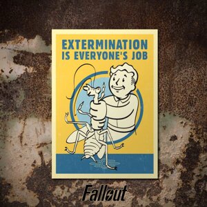 Постер FALLOUT Extermination Job (Фалаут)