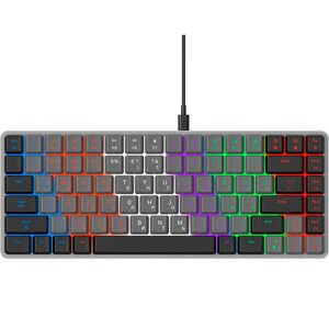 Ігрова клавіатура GAMEPRO MK140R Red Swich Low Profile Темно-сірий із чорни