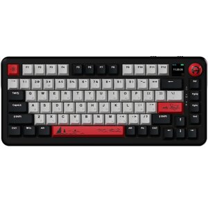 Ігрова клавіатура бездротова AJAZZ AK820 MAX Avocado Switch (AK820MAX-AS-BG) з екраном, Чорний