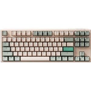 Ігрова клавіатура DUCKY One 3 TKL Cherry MX Red Matcha Cream (DKON2187-RUAPXМAEGGC1) Бежевий з зелен