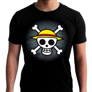 Футболка ONE PIECE Skull with map (Ван піс) L
