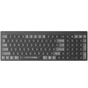 Ігрова клавіатура бездротова OFFICEPRO SK985B Чорний;Сірий