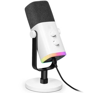 Мікрофон FIFINE AM8W Динамічний USB/XLR Білий