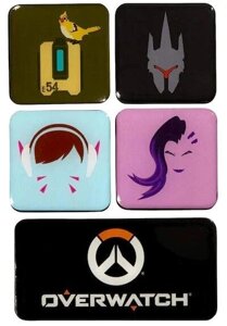 Набір магнітів OVERWATCH Set of 5 magnets series 2 (Овервотч)