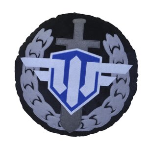 Подушка декоративна WORLD OF WARPLANES 37 см чорна