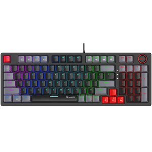 Ігрова клавіатура GAMEPRO MK120B Blue Switches (MK120B) механічна, Чорний - сірий