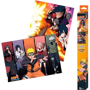 Набір постерів NARUTO SHIPPUDEN Chibi Groups (Наруто)