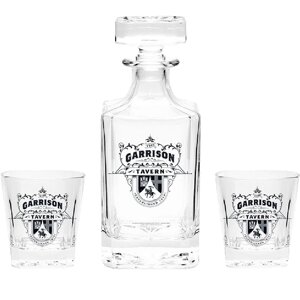 Набір посуду PEAKY BLINDERS Set Decanter and 2 glass Garrison (графін та 2 склянки)