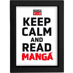 Картина Keep Calm And Read Manga фоторамка