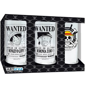 Набір склянок ONE PIECE Wanted posters (Ван піс) 290 мл
