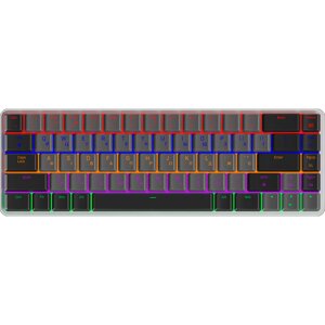 Ігрова клавіатура бездротова GAMEPRO MK122R Red Swich Low Profile Темно-сірий із чорни