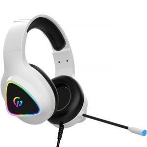 Ігрова гарнітура GAMEPRO HS615 з RGB підсвічуванням, Білий