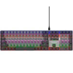 Ігрова клавіатура GAMEPRO MK145R Red Swich Low Profile Темно-сірий із чорни