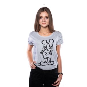 Футболка DISNEY Angry Mickey (Міккі) для жінок Сірий