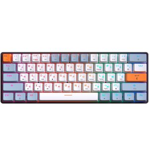 Ігрова клавіатура GAMEPRO MK130R (Red) Hot-Swap RGB Чорний