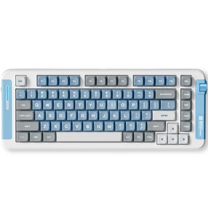 Ігрова клавіатура бездротова MCHOSE X75 Blue/Grey Сіро-голубий