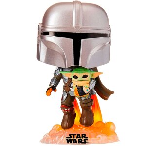 Фігурка MANDALORIAN Funko Pop! Мандалорець, що летить з Малюком