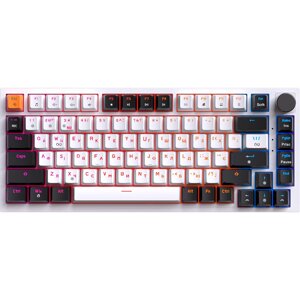 Ігрова клавіатура GAMEPRO MK160W (Red) Hot-Swap RGB Білий