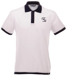 Футболка SK POLO для чоловіків біла