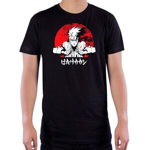 Футболка NARUTO SHIPPUDEN Kakashi (Наруто), Чорний L