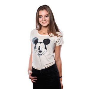 Футболка DISNEY Mickey Blinking (Міккі) для жінок Бежевий