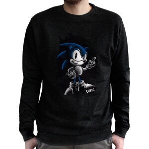Світшот SONIC Sonic (Сонік) для чоловіків чорна