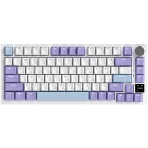 Ігрова клавіатура бездротова AJAZZ AK820 Pro Gift Switch (AK820PRO-G-PWB) з екраном, Фіолетовий