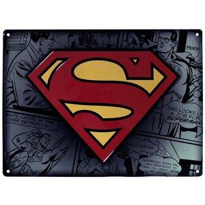 Металева Табличка DC COMICS Superman (Супермен) 28х38 см
