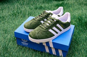 Adidas Gazelle Dark Green кросівки чоловічі демісезонні