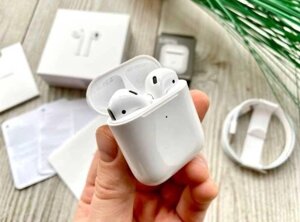 Airpods 2 Lux коп 1:1 до оригіналуІдеальний стан + чохол