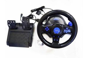 Акція! Ігрове кермо Super Vibration Steering Wheel USB/PC/PS3