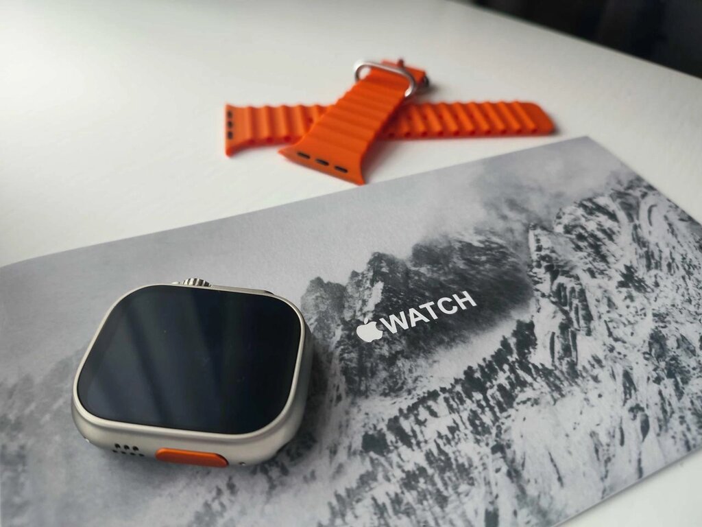 Акція! Smart Watch8 Ultra ОРИГІНАЛЬНА коробка коп 1В1 оранжеві (49мм) від компанії K V I T K A - фото 1
