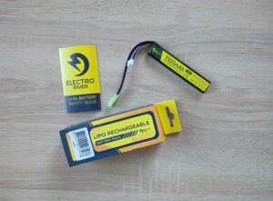 Акумулятор Li-Po Electro River 7,4V 1100 mAh, батарея LiPo (страйкбол)