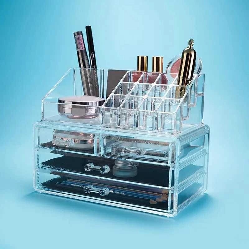 Акриловий органайзер Cosmetic Storage Box, органайзер для косметики від компанії K V I T K A - фото 1