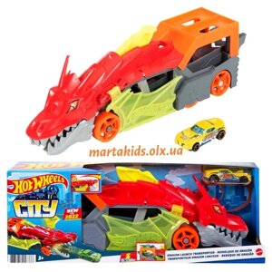 Автовоз Hot Wheels Dragon Хот Вілс Транспортер Дракон