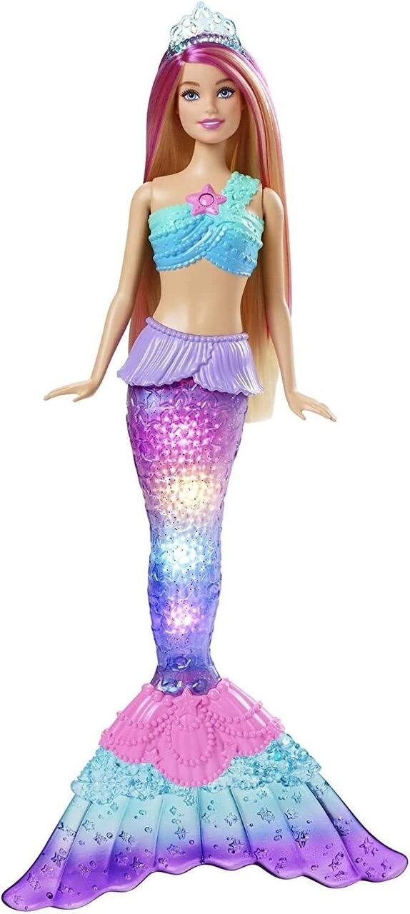 Barbie Dreamtopia Rainbow Magic Mermaid барбі русалка світна від компанії K V I T K A - фото 1