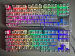 Біла Zuoya X51. Механічна ігрова клавіатура з RGB-підсвіткою.