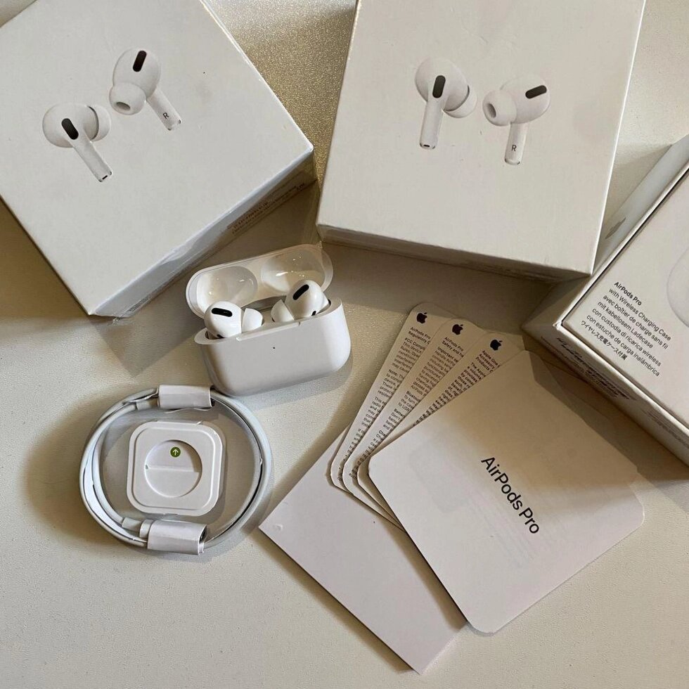 Бездротові навушники Apple AirPods Pro, аірподс про від компанії K V I T K A - фото 1