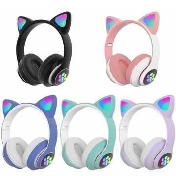 Бездротові навушники Cat Ear з милими котячими вушками від компанії K V I T K A - фото 1