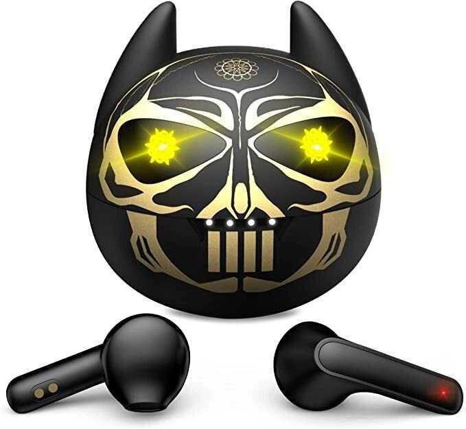 Бездротові навушники TWS AMAFACE Skull Bluetooth 5.0 вкладки від компанії K V I T K A - фото 1