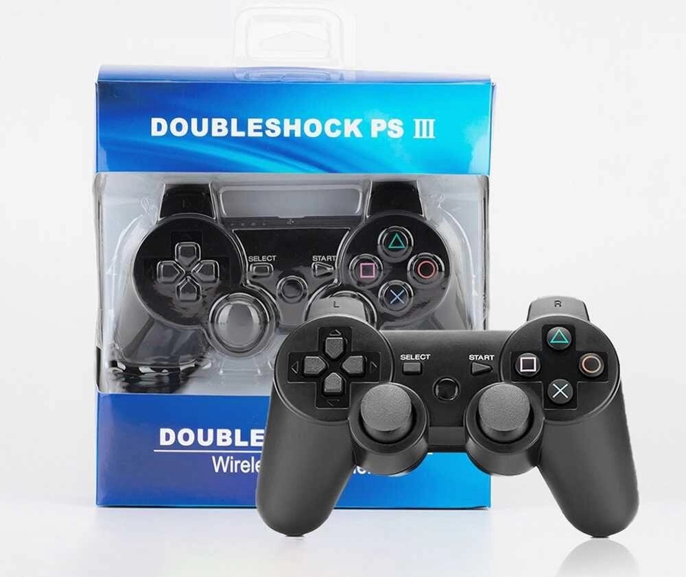 Бездротовий джойстик PS3, геймпад Double Shock 3, віброджойстик від компанії K V I T K A - фото 1