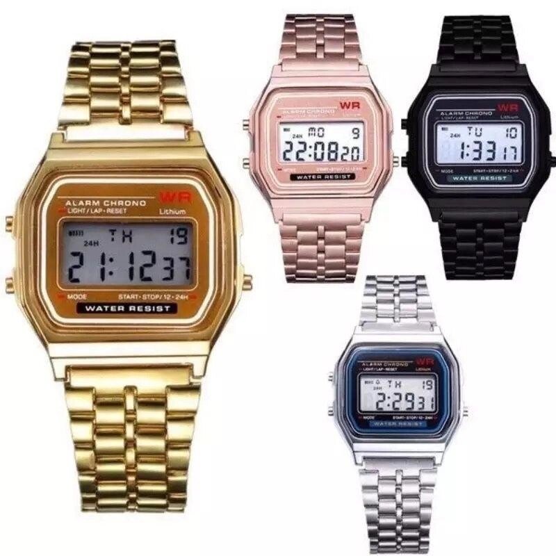 Casio. Годинники наручні з квадратним циферблатом, розкішні, прості, бре від компанії K V I T K A - фото 1