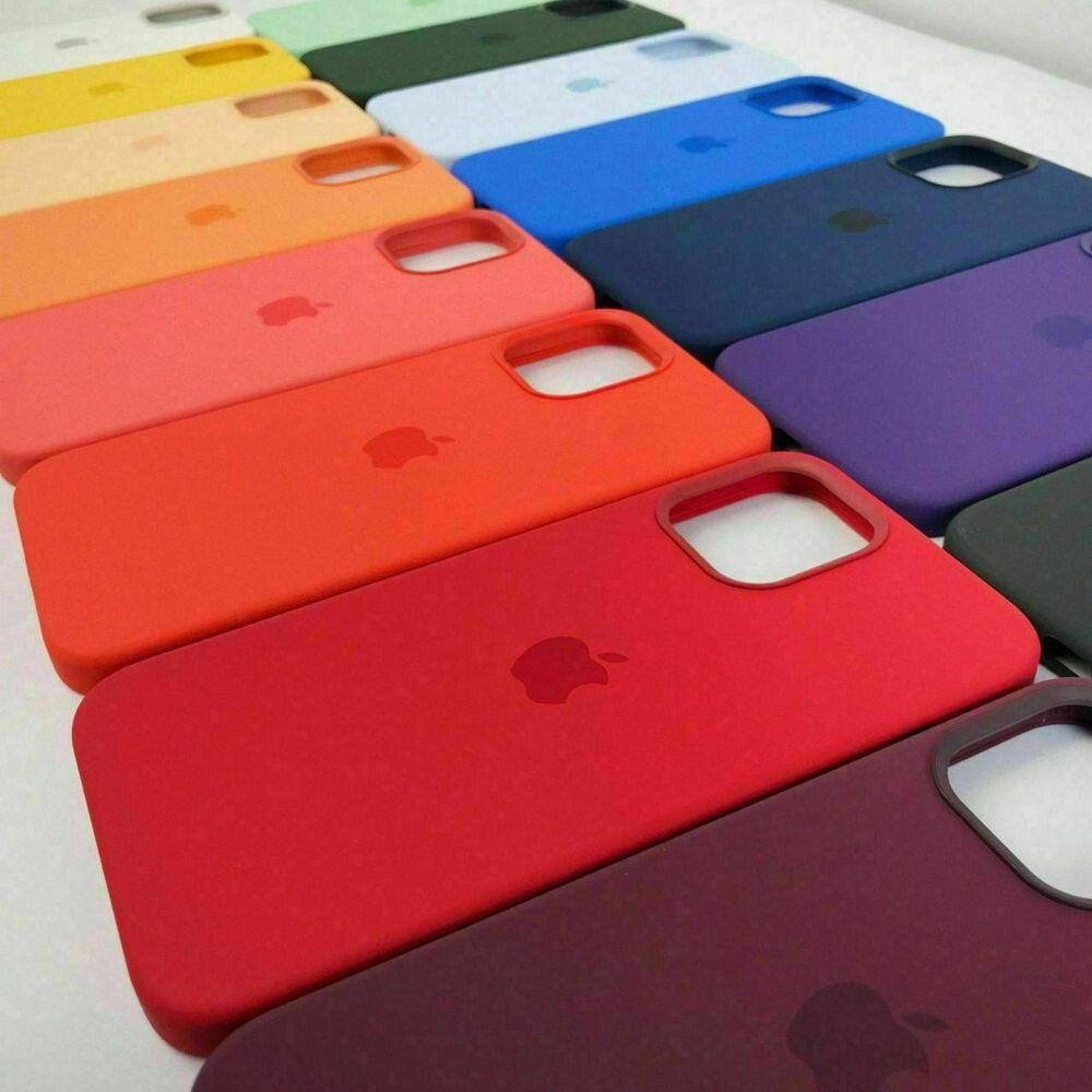 Чохол чохол silicone case 1:1 original iPhone айфон 12 13 14 pro max від компанії K V I T K A - фото 1