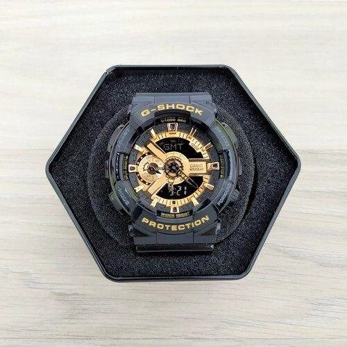 Чоловічий Casio G-Shock GA-110 Black-Gold від компанії K V I T K A - фото 1
