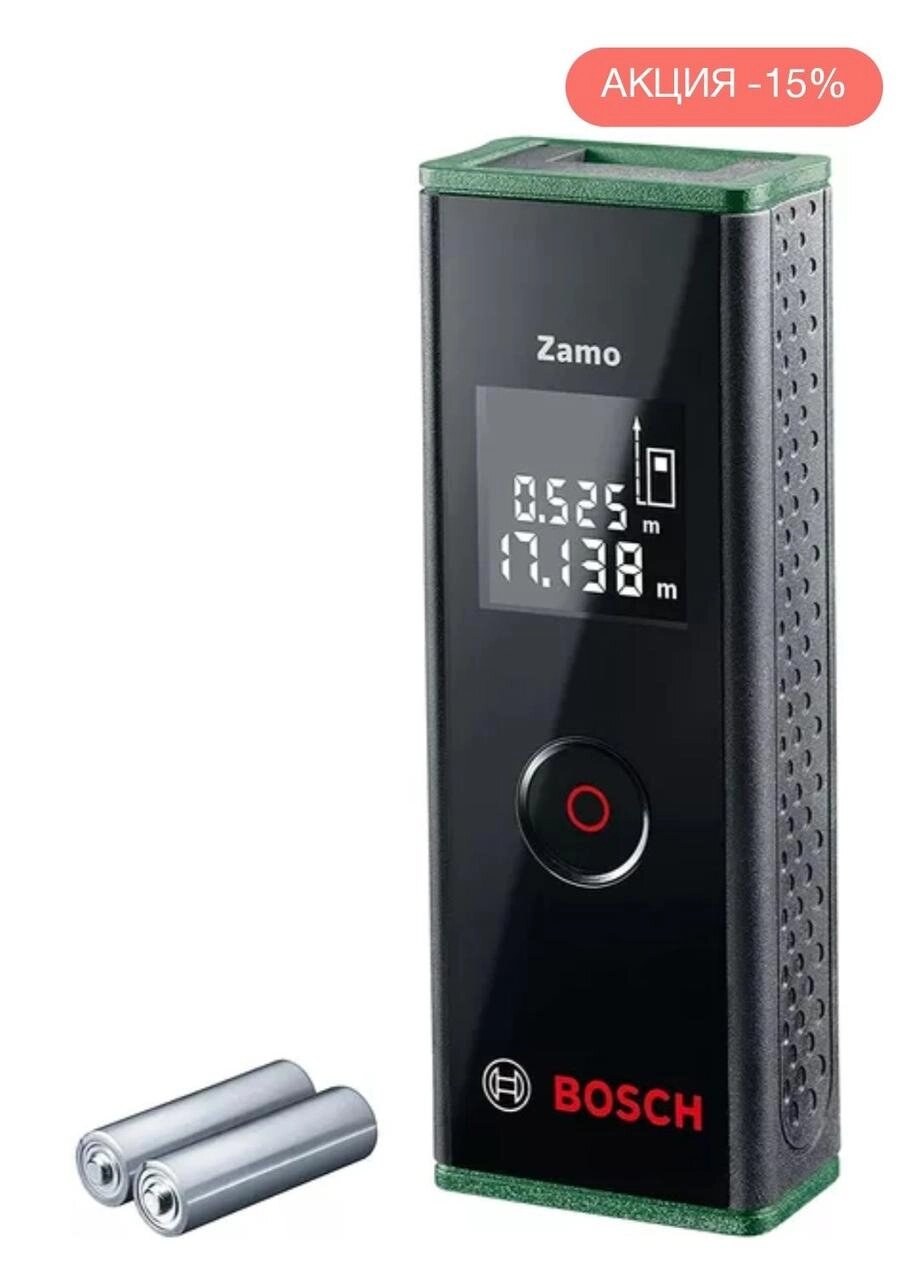 Цифровий лазерний далекомір рулетка Bosch Zamo 20м Оригінал Нідерланди від компанії K V I T K A - фото 1