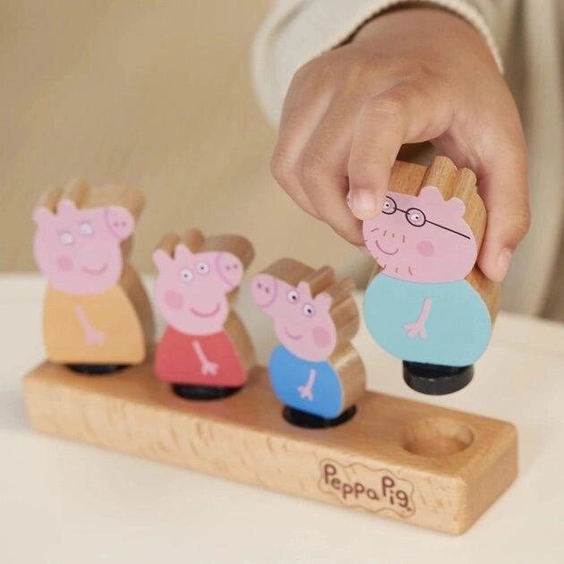 Дерев'янні іграшки Hasbro Peppa Pig свинка Пеппа від компанії K V I T K A - фото 1
