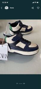 Дитячі кросівки кеди хайтопи черевики для хлопчика Zara 22,23,24,25