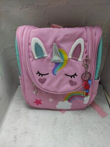 Дитячий рюкзак Єдиноріг із кольором ланцюжка з ключем: рожевий